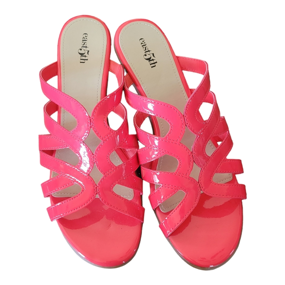 Pink sandals size 10.